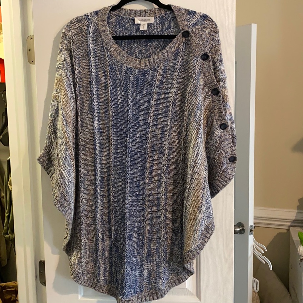 Motherhood Maternity Poncho Sweater